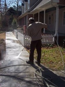 pressure washing sidewalk in McDonough georgia